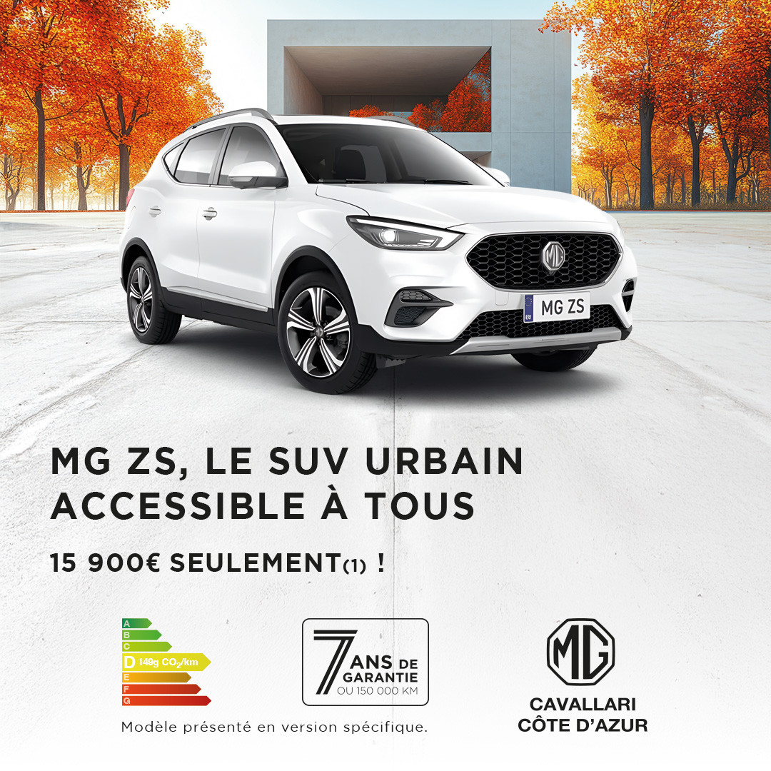 Ne passez pas à côté du MG ZS 1.5 l VTi-Tech Comfort, disponible à 15900 euros seulement